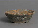 Bowl, Earthenware, slip decoration, Coptic