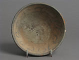 Bowl, Earthenware, slip decoration, Coptic