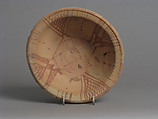 Bowl, Earthenware, slip decoration, Coptic