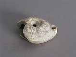 Fragment of an Oil Lamp, Earthenware, Coptic