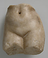 Fragment of a Female Figure, Marble, Coptic