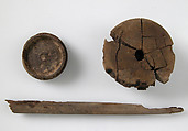 Wood, Whorl, Lid and Stick, Wood, Coptic