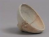 Footless Cup or Lid, Earthenware, Coptic