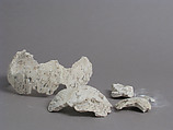 Fragments of a Male Head, Plaster, Coptic