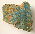 Pottery Fragment, Earthenware, glazed (faience), Coptic