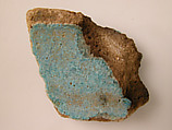 Pottery Fragment, Earthenware, glazed (faience), Coptic