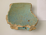 Pottery Fragment, Earthenware, glazed (faience), Coptic