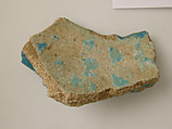 Pottery Fragment, Earthenware, glazed (faience), Coptic