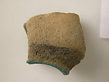 Pottery Fragment, Earthenware, glazed (faience), Coptic