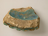 Pottery Fragment, Earthenware, glazed (faience), Coptic