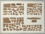 Papyri Fragments, Papyrus and ink, Coptic