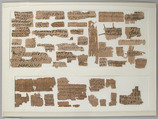 Papyri Fragments, Papyrus and ink, Coptic