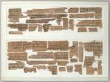 Papyri Fragments, Papyrus and ink, Coptic