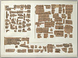 Papyri Fragments, Papyrus and ink, Coptic