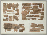 Papyri Fragments, Papyrus and ink, Coptic