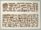 Papyri Fragments, Papyrus and ink, Coptic