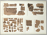 Papyri Fragments, Papyrus and ink, Coptic