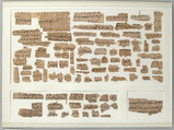 Papyri Fragments, Papyrus and ink, Coptic