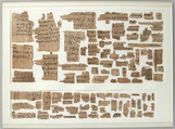 Papyri Fragments, Papyrus and ink, Coptic