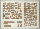 Papyri Fragments, Papyrus and ink, Coptic