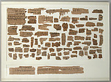 Papyri Fragments, Papyrus and ink, Coptic
