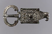 Ring of Belt Buckle, Silver with garnets, gilt., Ostrogothic