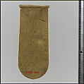 Gold Strap End (Unfinished), Gold, Avar