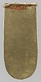 Gold Strap End (Unfinished), Gold, Avar