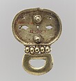 Gold Belt Mount with Loop, Gold, cast., Avar
