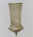 Glass Beaker with White Trails, Glass, Frankish