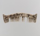Comb, Bone, iron pins, Frankish