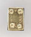 Gold Back Plate, Gold and silver, Langobardic