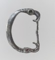 Buckle loop, Silver and garnets., Ostrogothic