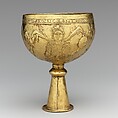 Goblet with Personifications of Cyprus, Rome, Constantinople, and Alexandria, Gold, Avar or Byzantine