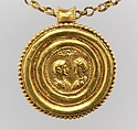 Necklace with Gold Marriage Medallion and Hematite Amulet | Byzantine ...