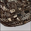 Belt Buckle, Iron with silver inlay and copper alloy rivets, Frankish