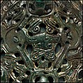 Oval Brooch, Copper alloy, gilt, Viking