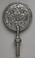Pair of Liturgical Fans (Rhipidia), Silver, repoussé relief