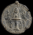 Pilgrim Token with Image of Saint Symeon Stylites the Younger, Lead