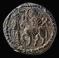 Group of Six Pilgrim Tokens, Terracotta