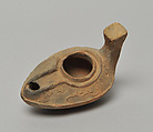 Two Oil Lamps with Arabic Inscriptions, Buff-red ware (IR-1977), Pink ware (IR-2182)