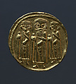 Dinar of Byzantine Type with Arabic Inscriptions, Gold