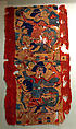 Band with two horsemen, Polychrome wool tapestry, Coptic