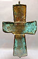Half of a Pendant Reliquary Cross, Copper alloy, Byzantine