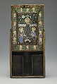 The Fieschi Morgan Staurotheke, Gilded silver, gold, enamel worked in cloisonné, and niello, Byzantine