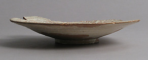 Shallow Dish fragment, Earthenware with sgraffito slip, glaze, Byzantine