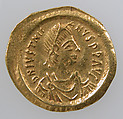 Gold Tremissis of Emperor Justinian I, Gold, Byzantine