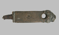 Key Handle, Copper alloy, iron, Roman