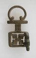 Key, Copper alloy, Roman