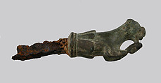 Key Handle, Copper alloy, iron, Roman
